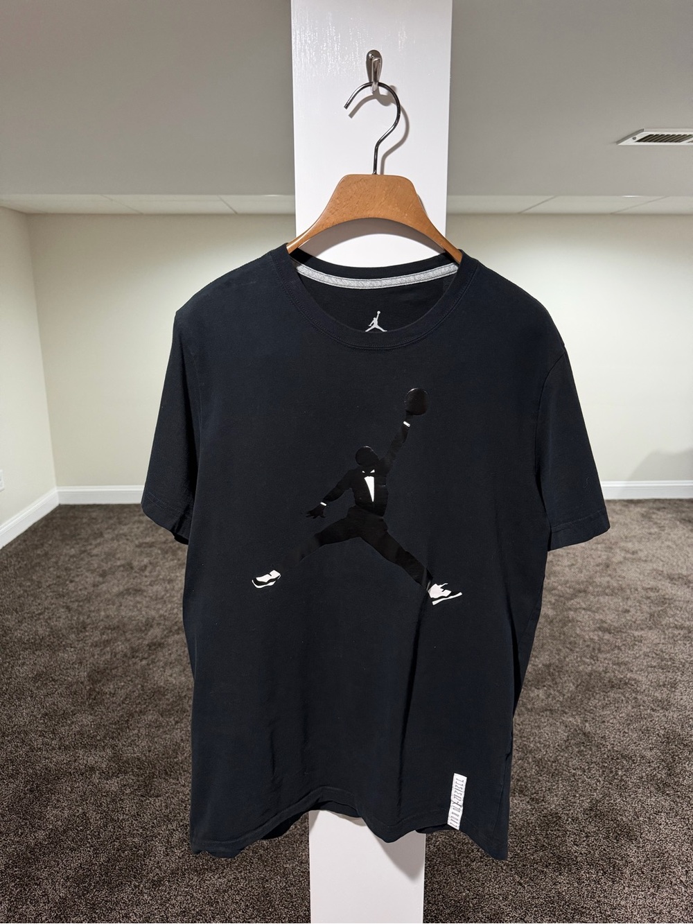 Vintage Jordan Brand 2013 Black Tie Jumpman Logo Jordan 11’s T-Shirt